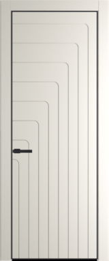Межкомнатная дверь Profil Doors 10 PA Черный матовый Перламутр белый