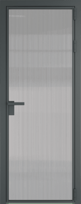 Алюминиевая дверь Profil Doors 1 AG Серая ночь Мору осветленное
