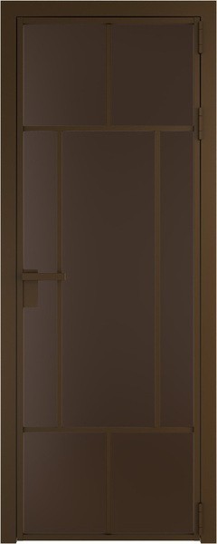 Алюминиевая дверь Profil Doors 10 AG Деорэ Монохром шоколад