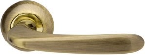 Ручка Armadillo (Армадилло) раздельная R.LD54.Pava (Pava LD42) AB/GP-7 бронза/золото TECH (кв. 8х140)