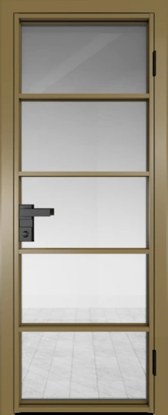 Алюминиевая дверь Profil Doors 14 AG Золото Прозрачное