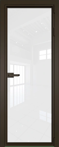 Алюминиевая дверь Profil Doors 1AX Деорэ Белый триплекс