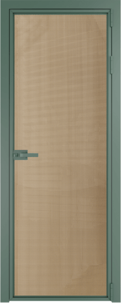 Алюминиевая дверь Profil Doors Orange 1AX.O Кризет Золото Зеленый воск