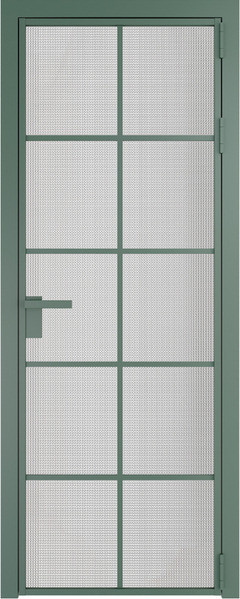 Алюминиевая дверь Profil Doors 4 AG Зеленый воск Кризет