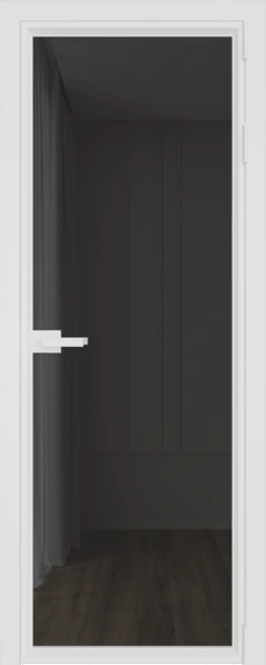Алюминиевая дверь Profil Doors 1AV Вайт Тонированное