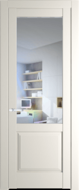 Межкомнатная дверь Profil Doors 4.2.2 PD Перламутр белый Прозрачное