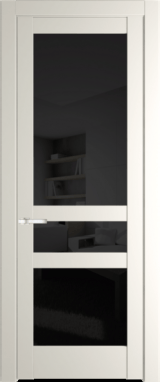 Межкомнатная дверь Profil Doors 4.5.2 PD Перламутр белый Черное тонированное