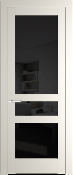 Межкомнатная дверь Profil Doors 4.5.2 PD Перламутр белый Черное тонированное