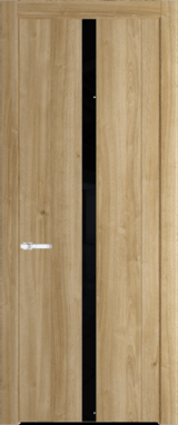 Межкомнатная дверь Profil Doors 1.8 N Lacobel Черный лак Дуб Карамель