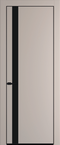 Межкомнатная дверь Profil Doors 18 PA Черный матовый RAL9005 Монохром черный Сэнд