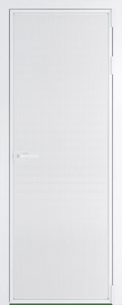 Алюминиевая дверь Profil Doors 1AX Вайт Мору белое