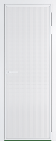 Алюминиевая дверь Profil Doors 1AX Вайт Мору белое