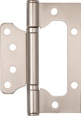 Петля Ajax (Аякс) универсальная без врезки IN4000W SN (100/P-2B 100x2,3) мат.никель