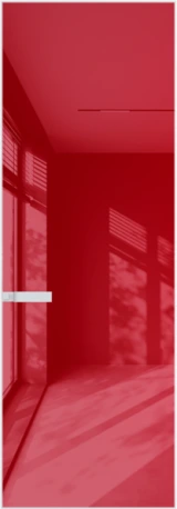 Алюминиевая дверь Profil Doors 1AGN ГЛЯНЕЦ Вайт Красный лак