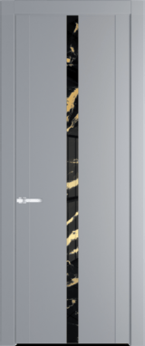 Межкомнатная дверь Profil Doors 1.8 P Нефи черный узор золото Смоки (RAL 870-02)