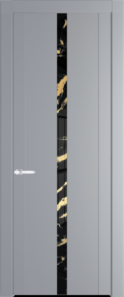 Межкомнатная дверь Profil Doors 1.8 P Нефи черный узор золото Смоки (RAL 870-02)