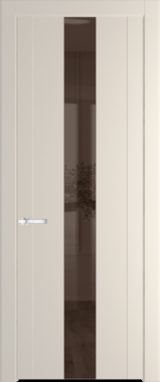 Межкомнатная дверь Profil Doors 1.9 P Зеркало бронзовое Кремовая Магнолия (RAL 120-04)