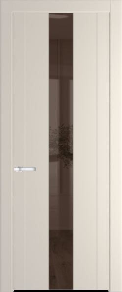 Межкомнатная дверь Profil Doors 1.9 P Зеркало бронзовое Кремовая Магнолия (RAL 120-04)