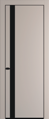 Межкомнатная дверь Profil Doors 18 PE Монохром черный Сэнд Черный матовый RAL9005
