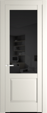 Межкомнатная дверь Profil Doors 4.2.2 PD Перламутр белый Черное тонированное