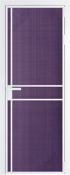Алюминиевая дверь Profil Doors 9 AG Вайт Кризет Фиолетовый
