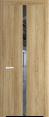 Межкомнатная дверь Profil Doors 1.8 N Зеркало Дуб Карамель