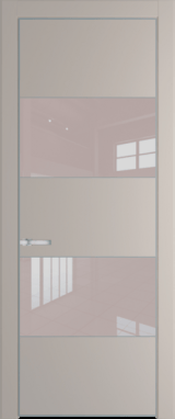 Межкомнатная дверь Profil Doors 22 PA Серебро Lacobel Перламутровый лак Сэнд