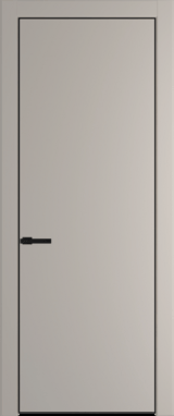 Межкомнатная дверь Profil Doors 1 PA Черный матовый RAL9005 Сэнд