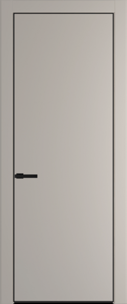 Межкомнатная дверь Profil Doors 1 PA Черный матовый RAL9005 Сэнд
