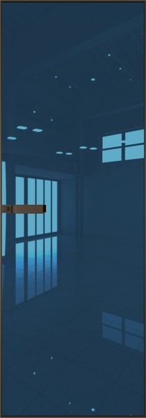 Алюминиевая дверь Profil Doors 1AGN Деорэ Зеркало Blue