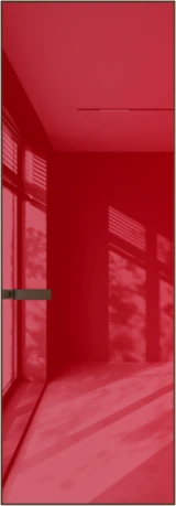 Алюминиевая дверь Profil Doors 1AGN ГЛЯНЕЦ Деорэ Красный лак