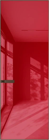 Алюминиевая дверь Profil Doors 1AGN ГЛЯНЕЦ Деорэ Красный лак
