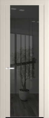 Межкомнатная дверь Profil Doors 1.7 P Зеркало серое Кремовая Магнолия (RAL 120-04)