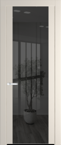 Межкомнатная дверь Profil Doors 1.7 P Зеркало серое Кремовая Магнолия (RAL 120-04)