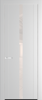 Межкомнатная дверь Profil Doors 1.8 P Lacobel Перламутровый лак Крем Вайт (RAL 120-02)