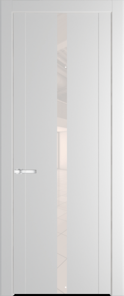 Межкомнатная дверь Profil Doors 1.8 P Lacobel Перламутровый лак Крем Вайт (RAL 120-02)