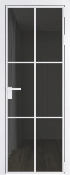 Алюминиевая дверь Profil Doors 3 AG Вайт Тонированное