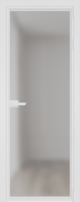 Алюминиевая дверь Profil Doors 1AV Вайт Матовое