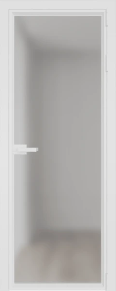 Алюминиевая дверь Profil Doors 1AV Вайт Матовое