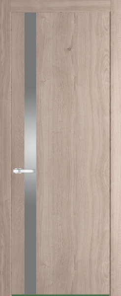Межкомнатная дверь Profil Doors 18 NW Монохром серебро (серебро матлак) Дуб Сонома
