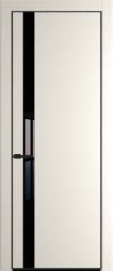Межкомнатная дверь Profil Doors Orange 18 PE.O Lacobel Черный лак Перламутр белый Черный матовый RAL9005