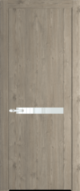 Межкомнатная дверь Profil Doors 1.4 N Lacobel Белый лак Каштан темный