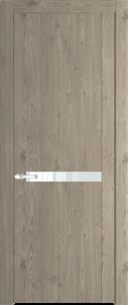Межкомнатная дверь Profil Doors 1.4 N Lacobel Белый лак Каштан темный