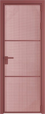 Алюминиевая дверь Profil Doors 13 AG Красный антрацит Кризет Розовый