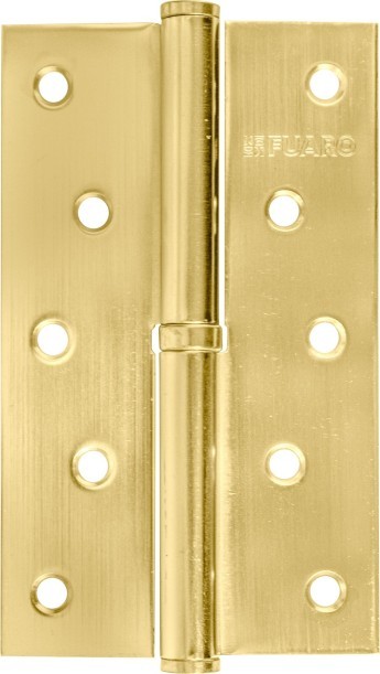 Петля Fuaro (Фуаро) съемная IN5430SL-BL SB левая (413/BL-5 125x75x2,5) мат. золото БЛИСТЕР