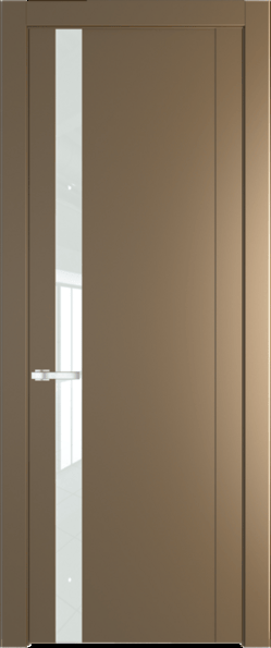 Межкомнатная дверь Profil Doors 1.2 P Lacobel Белый лак Перламутр золото