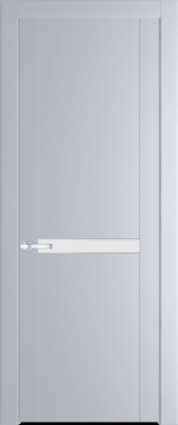 Межкомнатная дверь Profil Doors 1.4 P Монохром белый просветленный Лайт Грей (RAL 870-01)