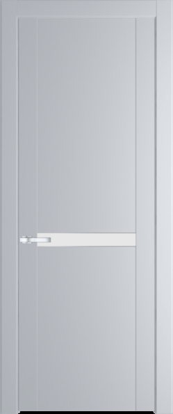 Межкомнатная дверь Profil Doors 1.4 P Монохром белый просветленный Лайт Грей (RAL 870-01)