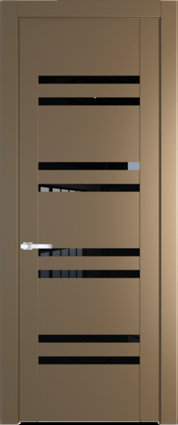 Межкомнатная дверь Profil Doors 1.6 P Черный триплекс Перламутр золото