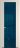Межкомнатная дверь Profil Doors 1.7 P Зеркало синее Кремовая Магнолия (RAL 120-04)